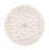 Tapis persan - Nain ronde  - 200 x 200 cm - crème