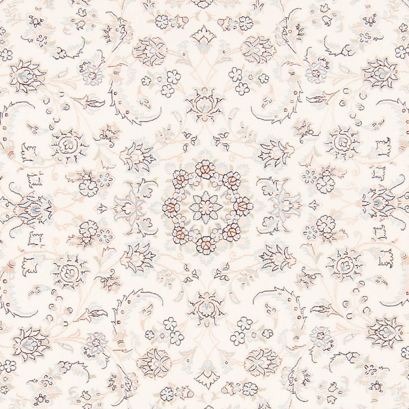 Tapis persan - Nain ronde  - 200 x 200 cm - crème
