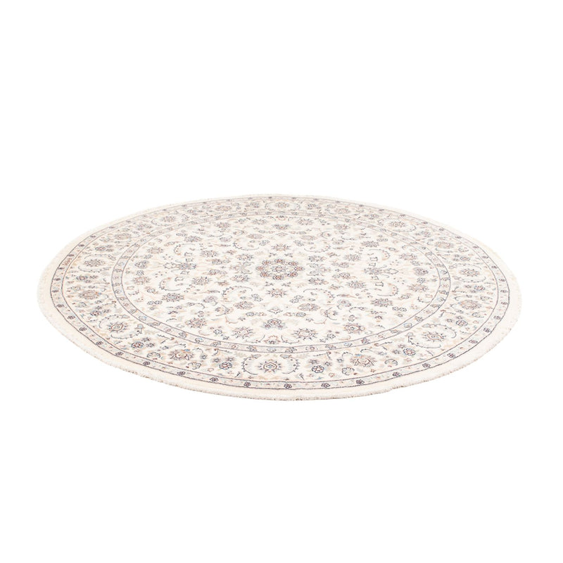 Tapis persan - Nain ronde  - 200 x 200 cm - crème