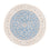 Tapis persan - Nain ronde  - 200 x 200 cm - bleu clair