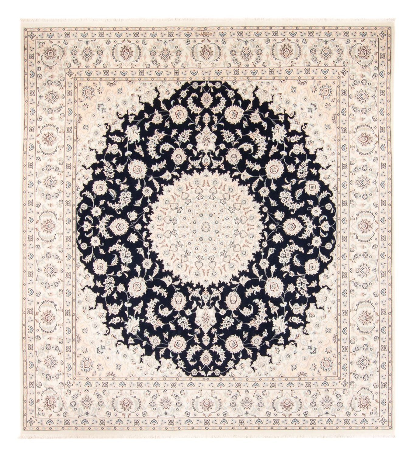 Perserteppich - Nain - 268 x 245 cm - dunkelblau