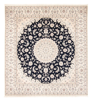 Tapis persan - Nain - 268 x 245 cm - bleu foncé