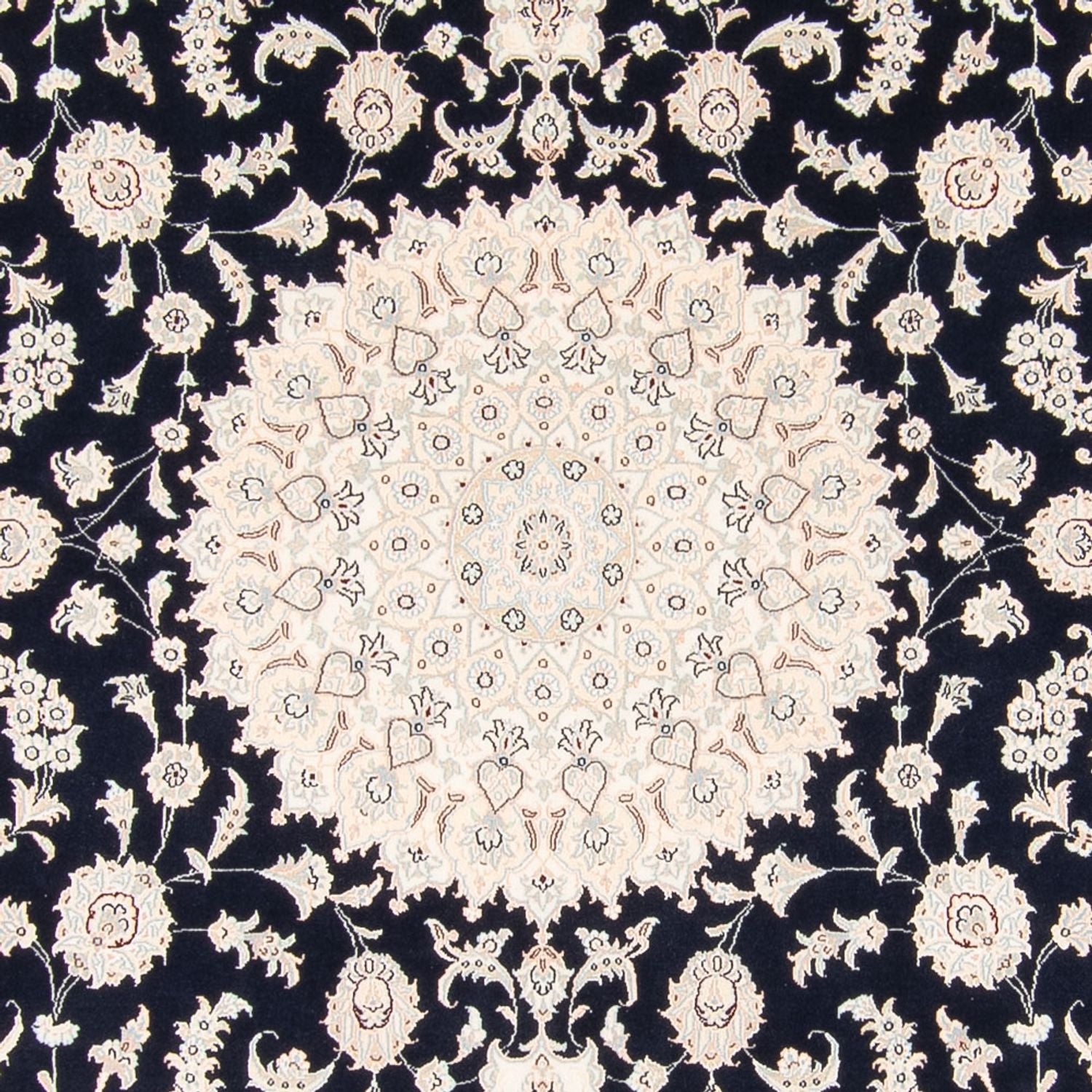 Perserteppich - Nain - 268 x 245 cm - dunkelblau