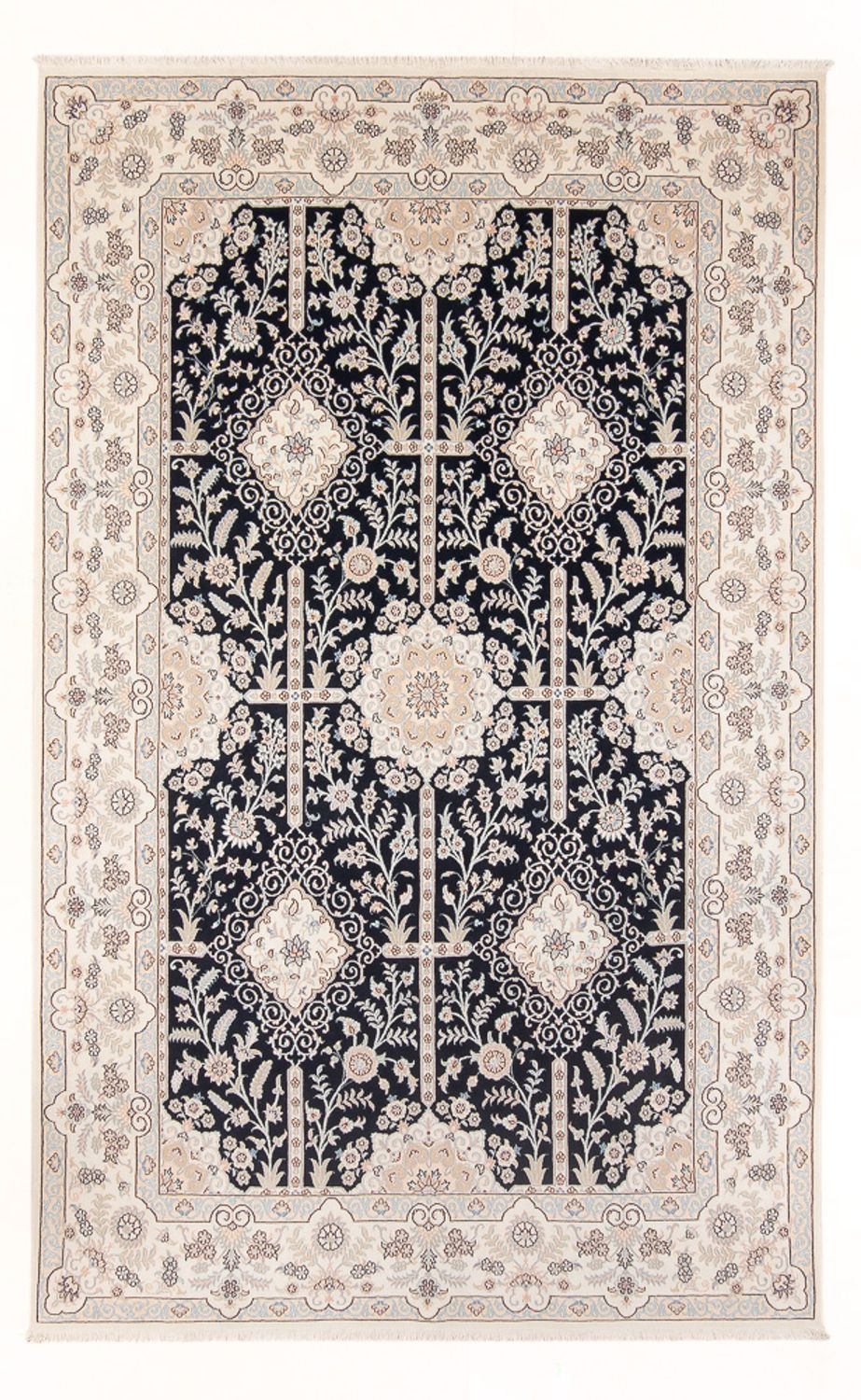 Perserteppich - Nain - Premium - 304 x 199 cm - dunkelblau
