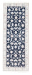 Tapis de couloir Tapis persan - Nain - Royal - 207 x 80 cm - bleu foncé