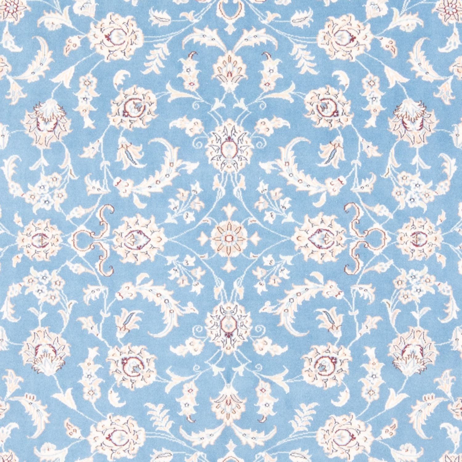 Tapis persan - Nain - Royal - 196 x 150 cm - bleu clair