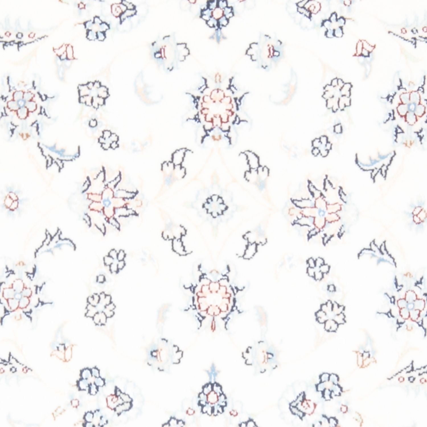 Tapis de couloir Tapis persan - Nain - Royal - 197 x 78 cm - crème