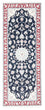 Tapis de couloir Tapis persan - Nain - Royal - 196 x 79 cm - bleu foncé