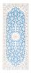Tapis de couloir Tapis persan - Nain - Royal - 197 x 82 cm - bleu clair