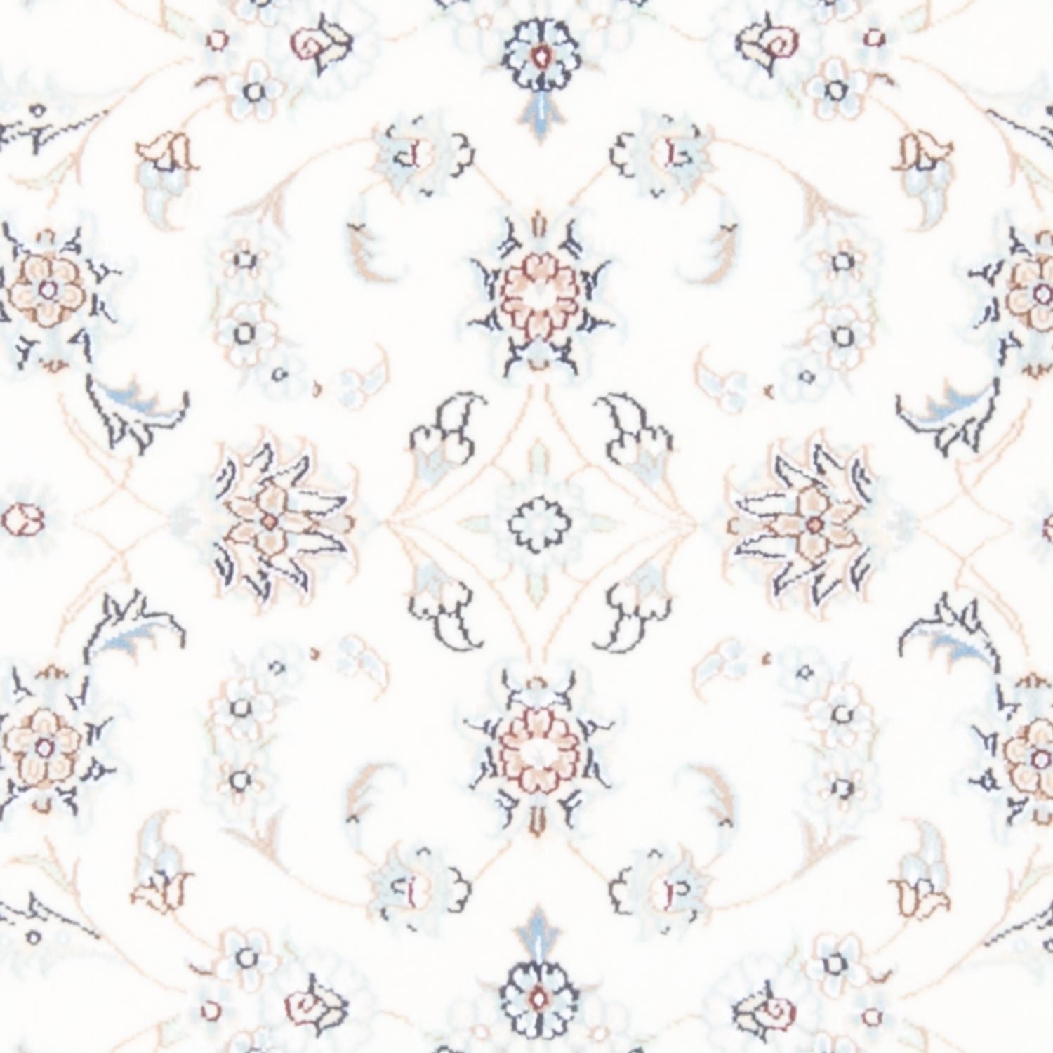 Tapis de couloir Tapis persan - Nain - Royal - 203 x 80 cm - crème