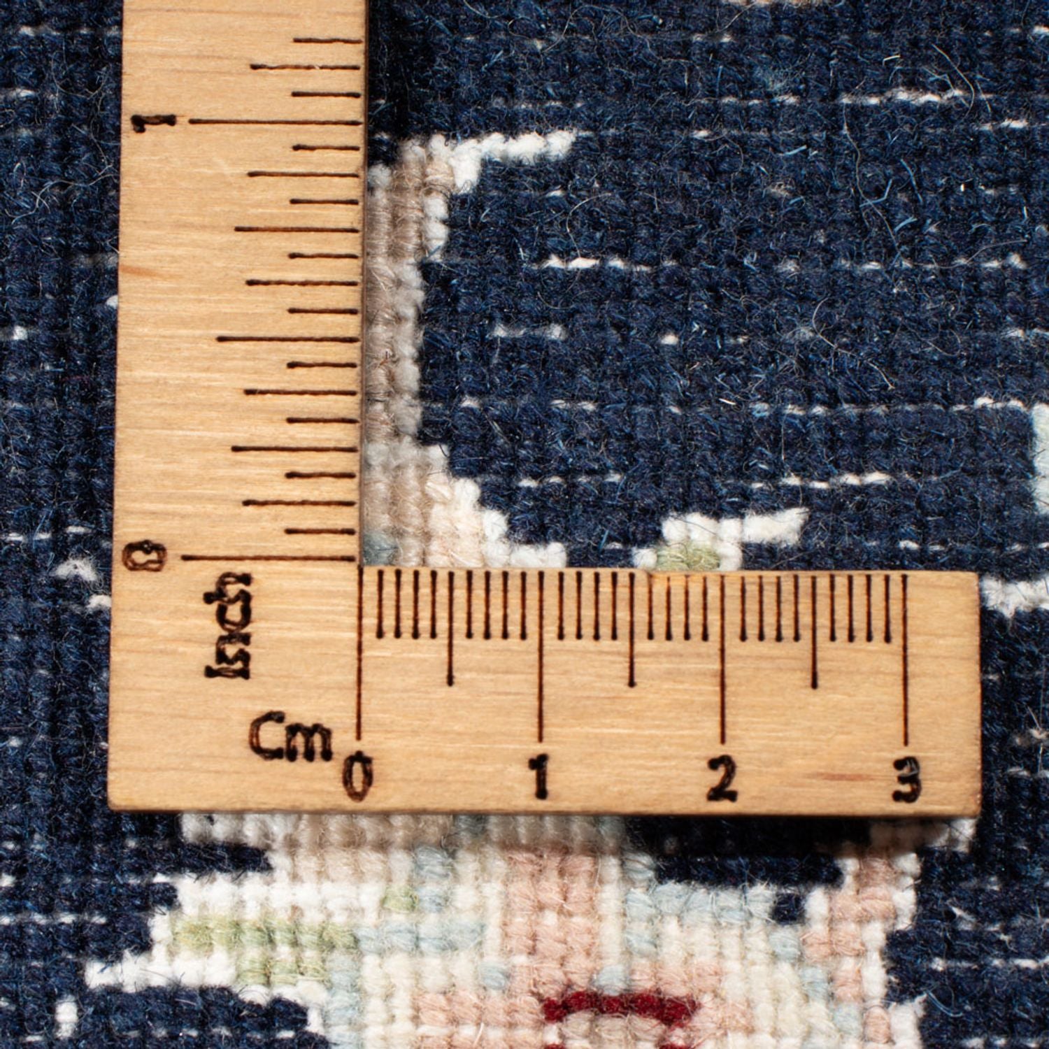 Tapis de couloir Tapis persan - Nain - Royal - 198 x 81 cm - bleu foncé