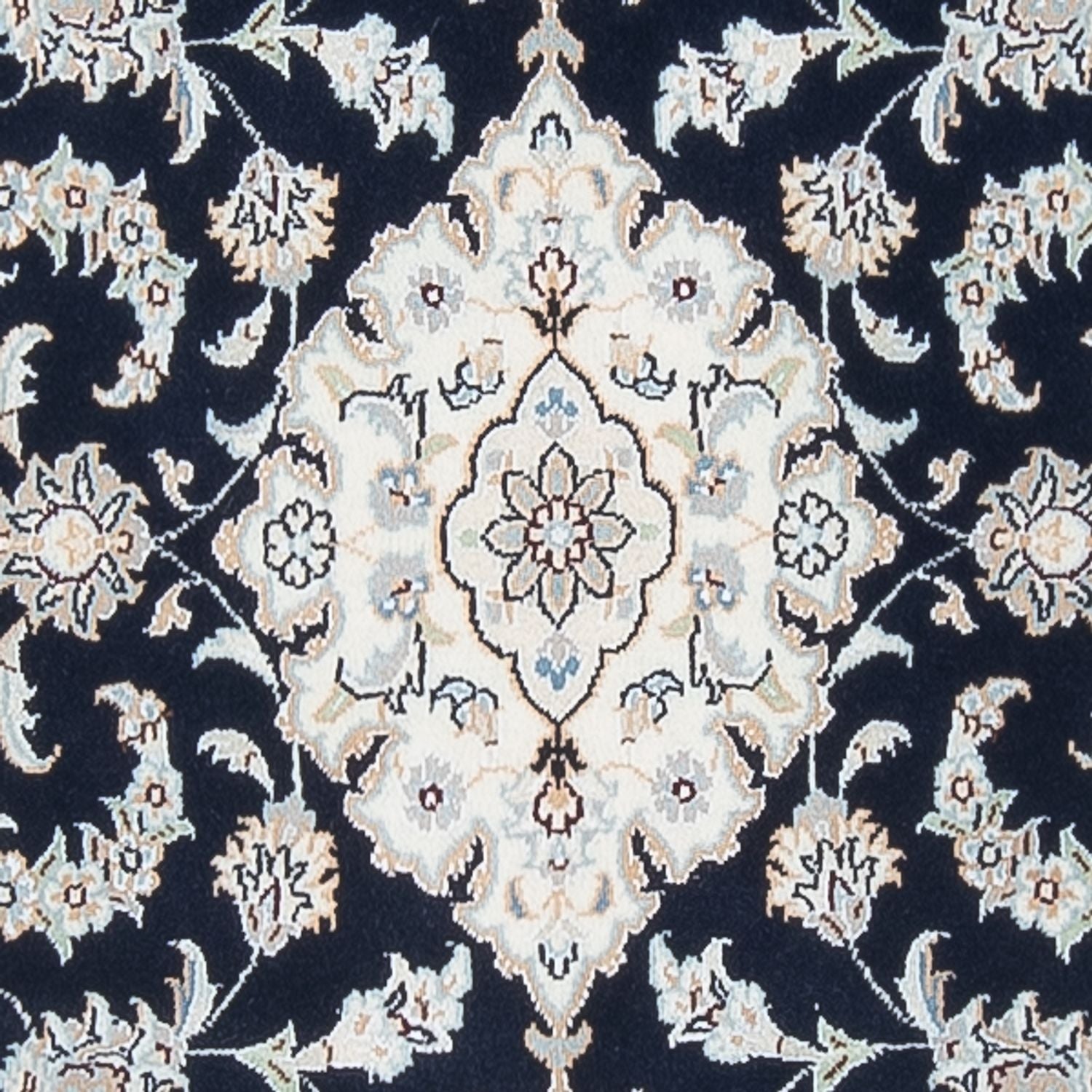 Läufer Perser - Nain - Premium - 302 x 81 cm - dunkelblau