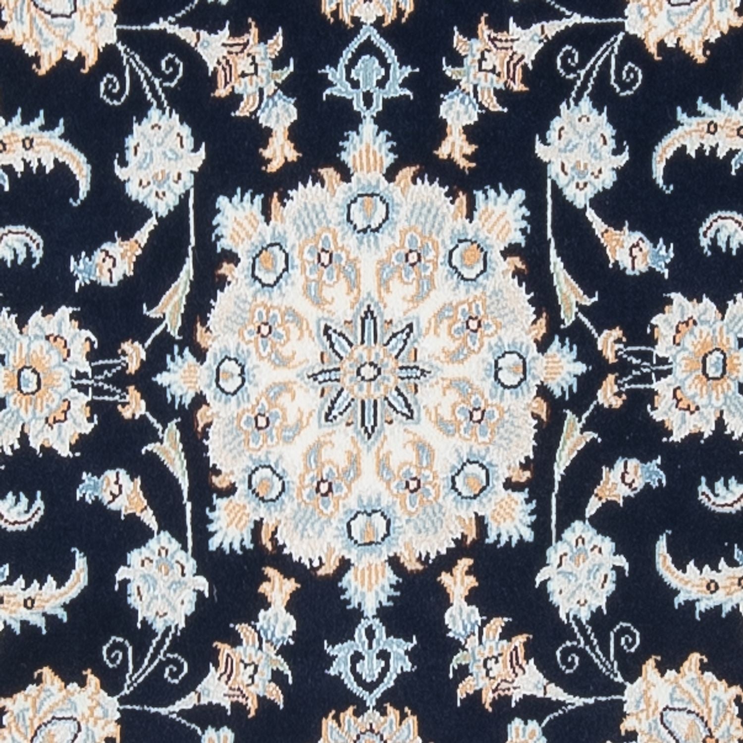 Läufer Perser - Nain - Premium - 302 x 83 cm - dunkelblau