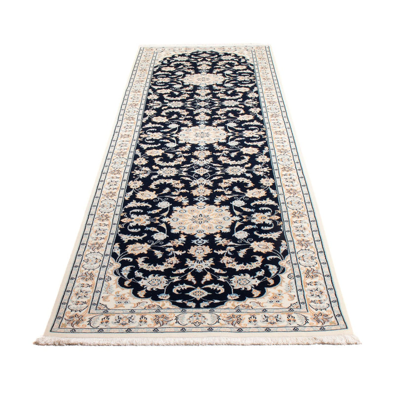 Läufer Perser - Nain - Premium - 302 x 83 cm - dunkelblau