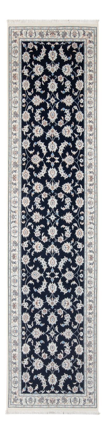 Läufer Perser - Nain - Premium - 302 x 82 cm - dunkelblau