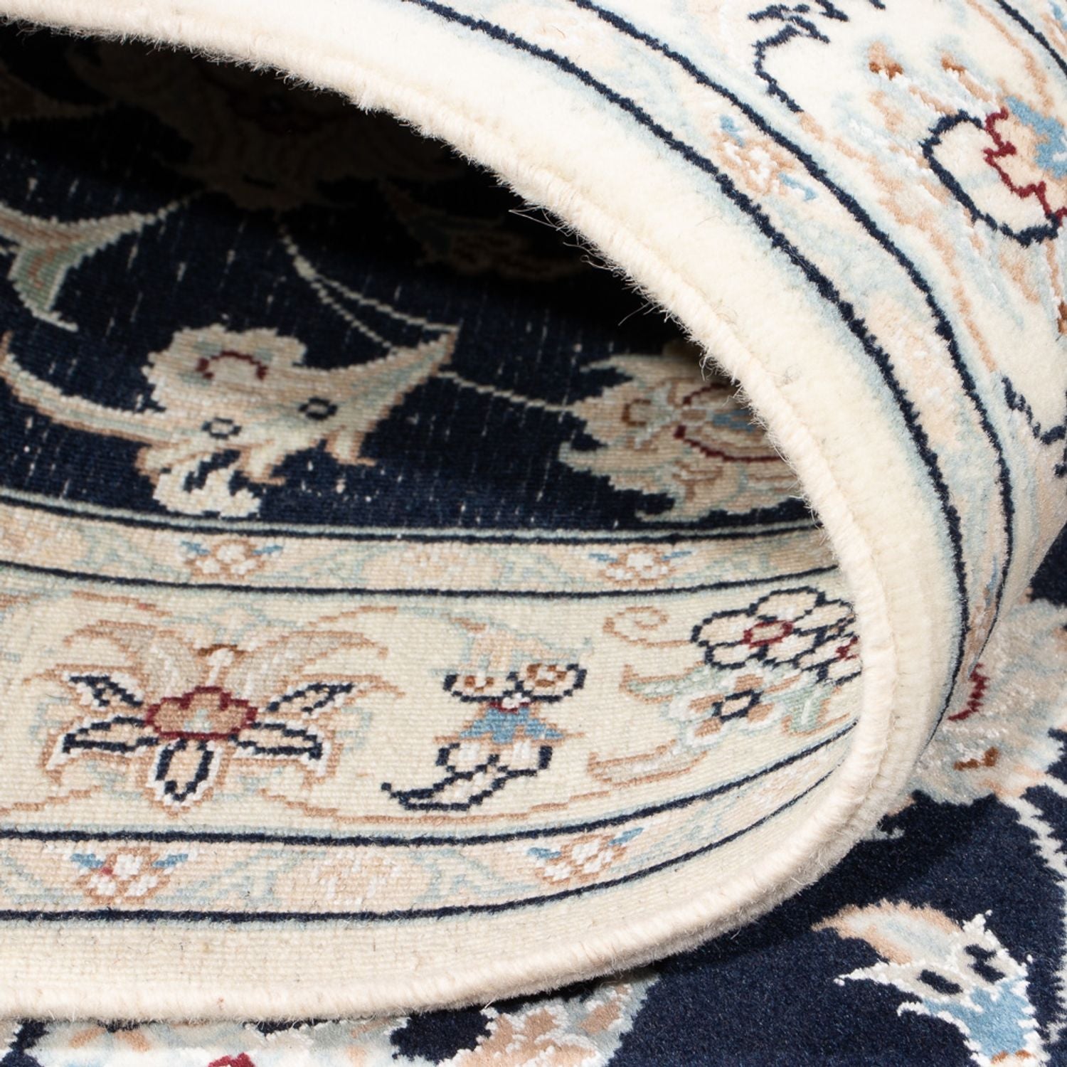 Läufer Perser - Nain - Premium - 302 x 82 cm - dunkelblau