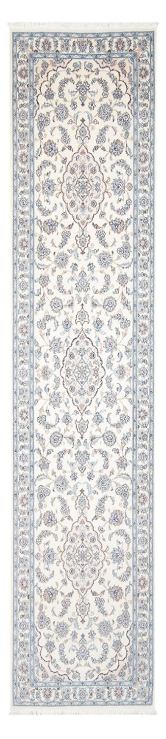 Tapis de couloir Tapis persan - Nain - Premium - 346 x 84 cm - crème