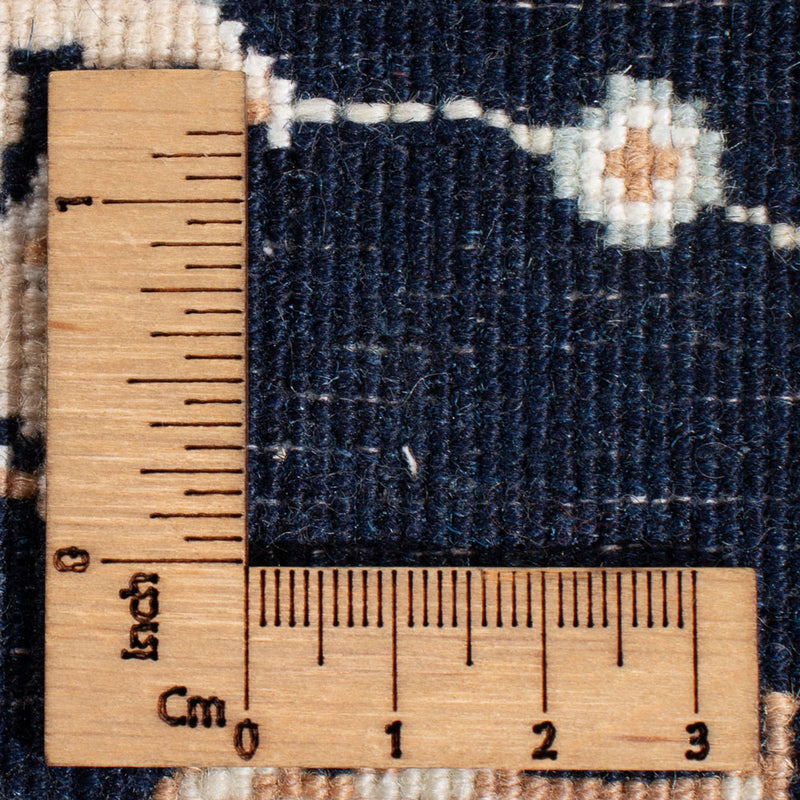 Tapis de couloir Tapis persan - Nain - Premium - 400 x 90 cm - bleu foncé