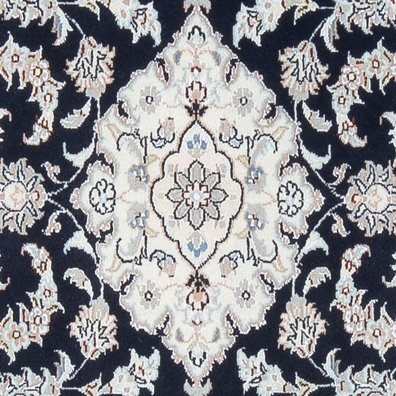 Tapis de couloir Tapis persan - Nain - Premium - 299 x 84 cm - bleu foncé