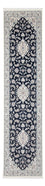 Tapis de couloir Tapis persan - Nain - Premium - 300 x 80 cm - bleu foncé