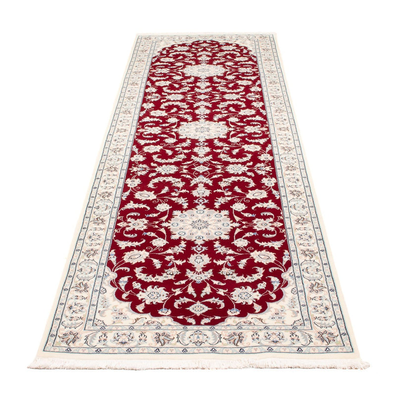 Tapis de couloir Tapis persan - Nain - Premium - 297 x 81 cm - rouge