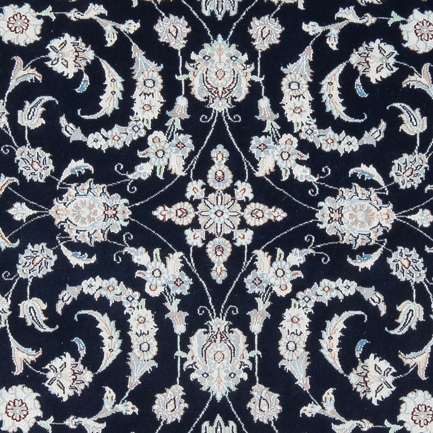 Tapis persan - Nain - Premium - 196 x 151 cm - bleu foncé