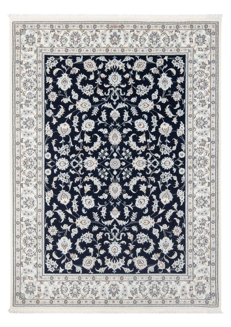 Tapis persan - Nain - Premium - 203 x 150 cm - bleu foncé
