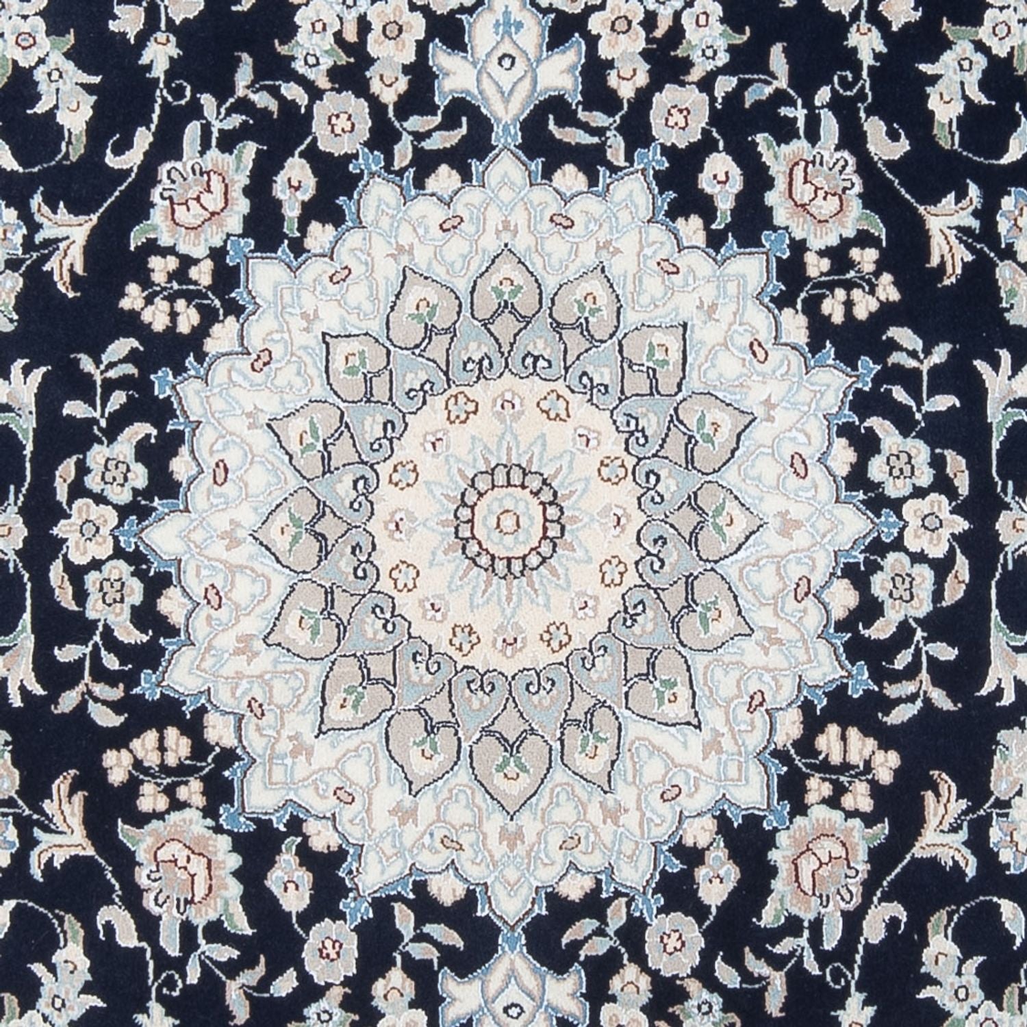 Tapis persan - Nain - Premium - 204 x 150 cm - bleu foncé