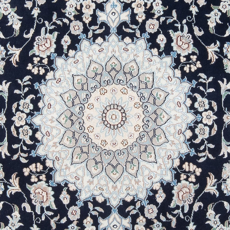 Tapis persan - Nain - Premium - 204 x 150 cm - bleu foncé