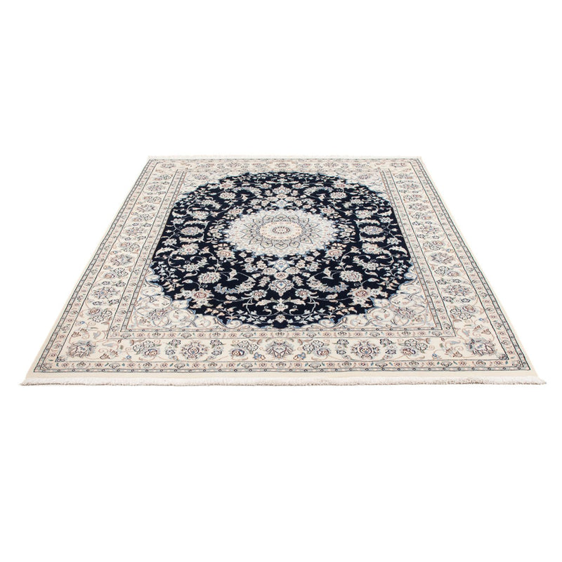 Tapis persan - Nain - Premium - 204 x 150 cm - bleu foncé