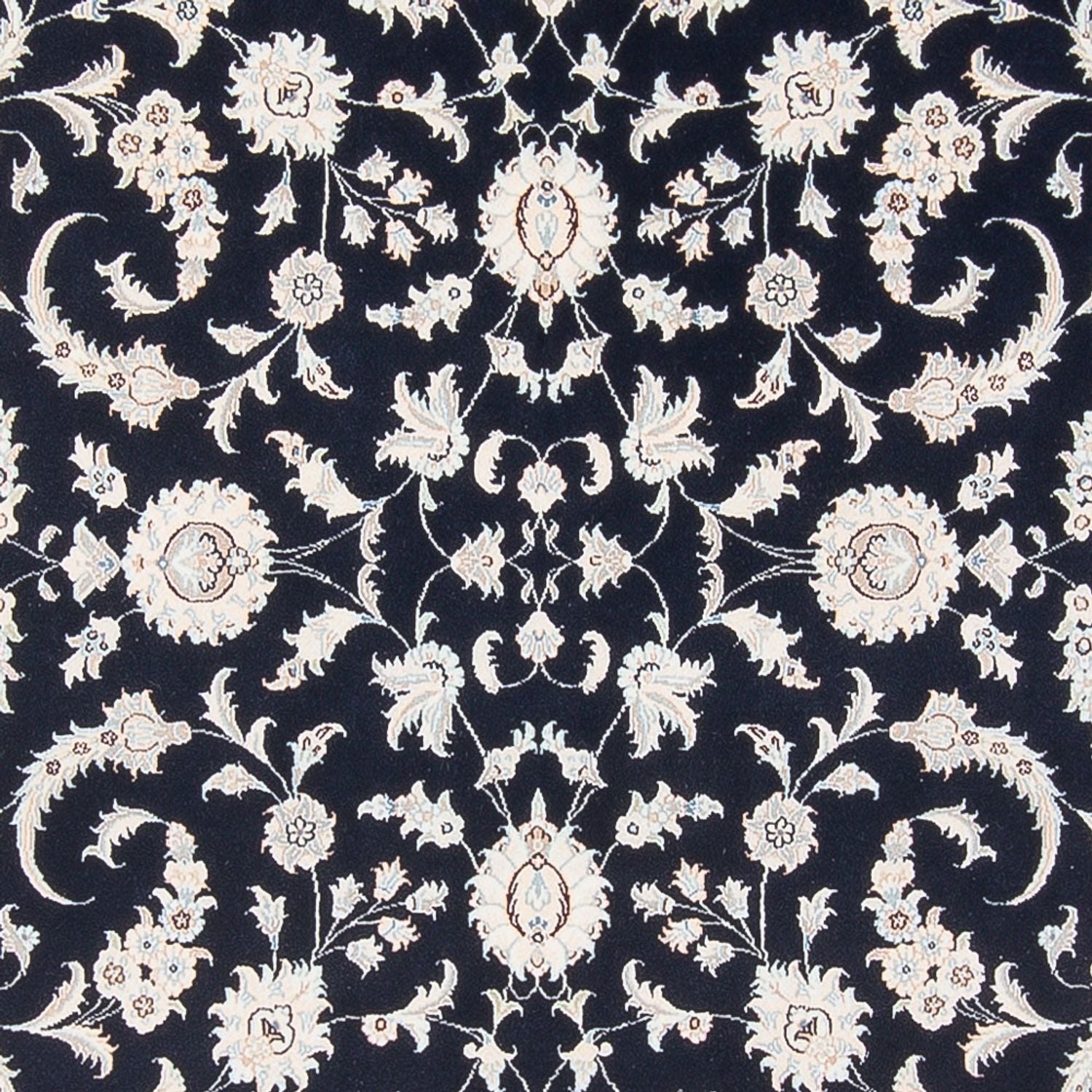 Tapis persan - Nain - Premium - 297 x 200 cm - bleu foncé