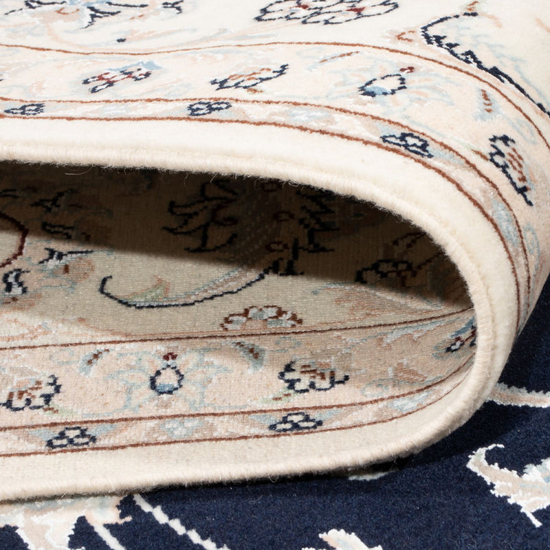 Tapis persan - Nain - Premium - 297 x 200 cm - bleu foncé