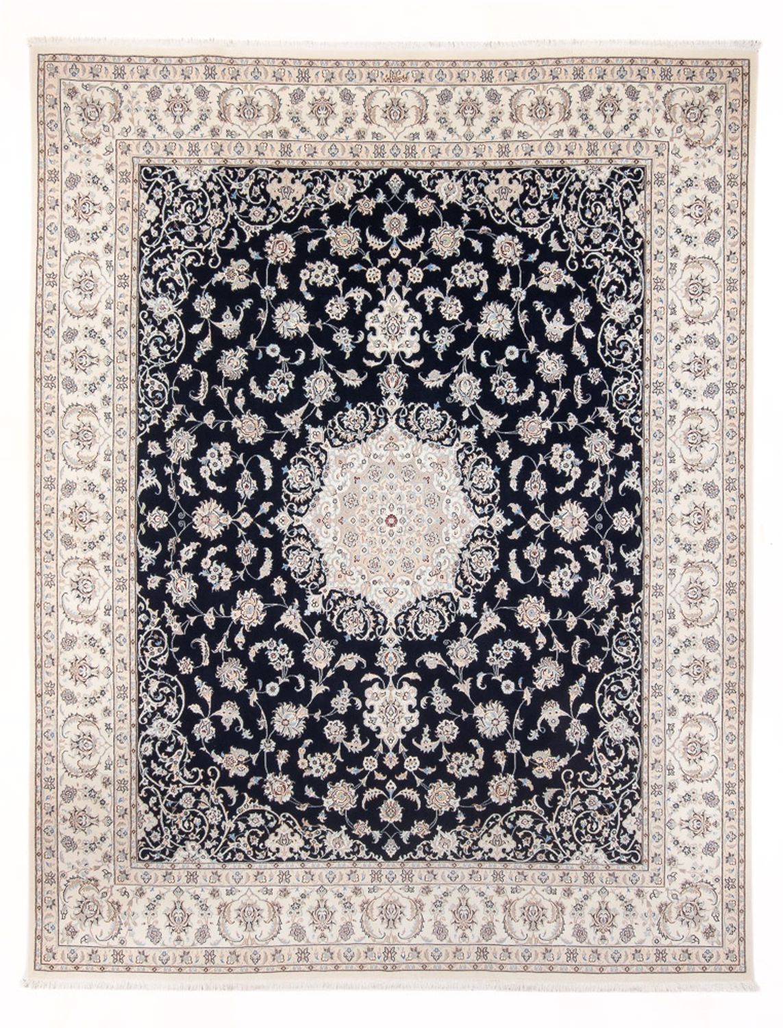 Perserteppich - Nain - Premium - 300 x 247 cm - dunkelblau