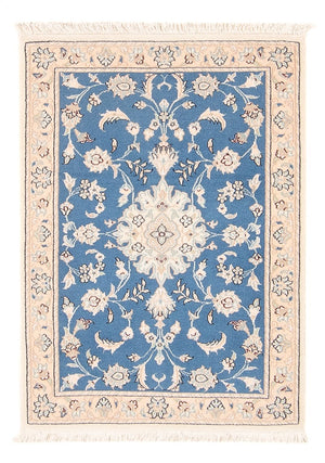 Tapis persan - Nain - 88 x 59 cm - bleu
