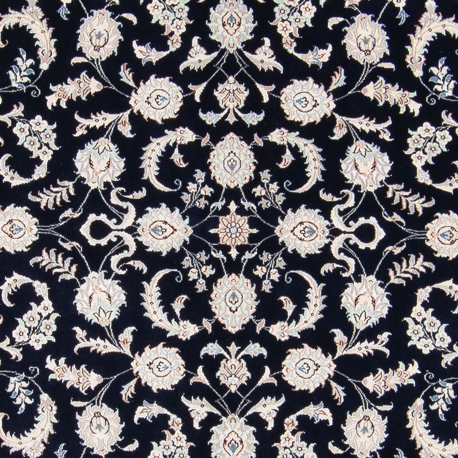 Tapis persan - Nain - 233 x 170 cm - bleu foncé