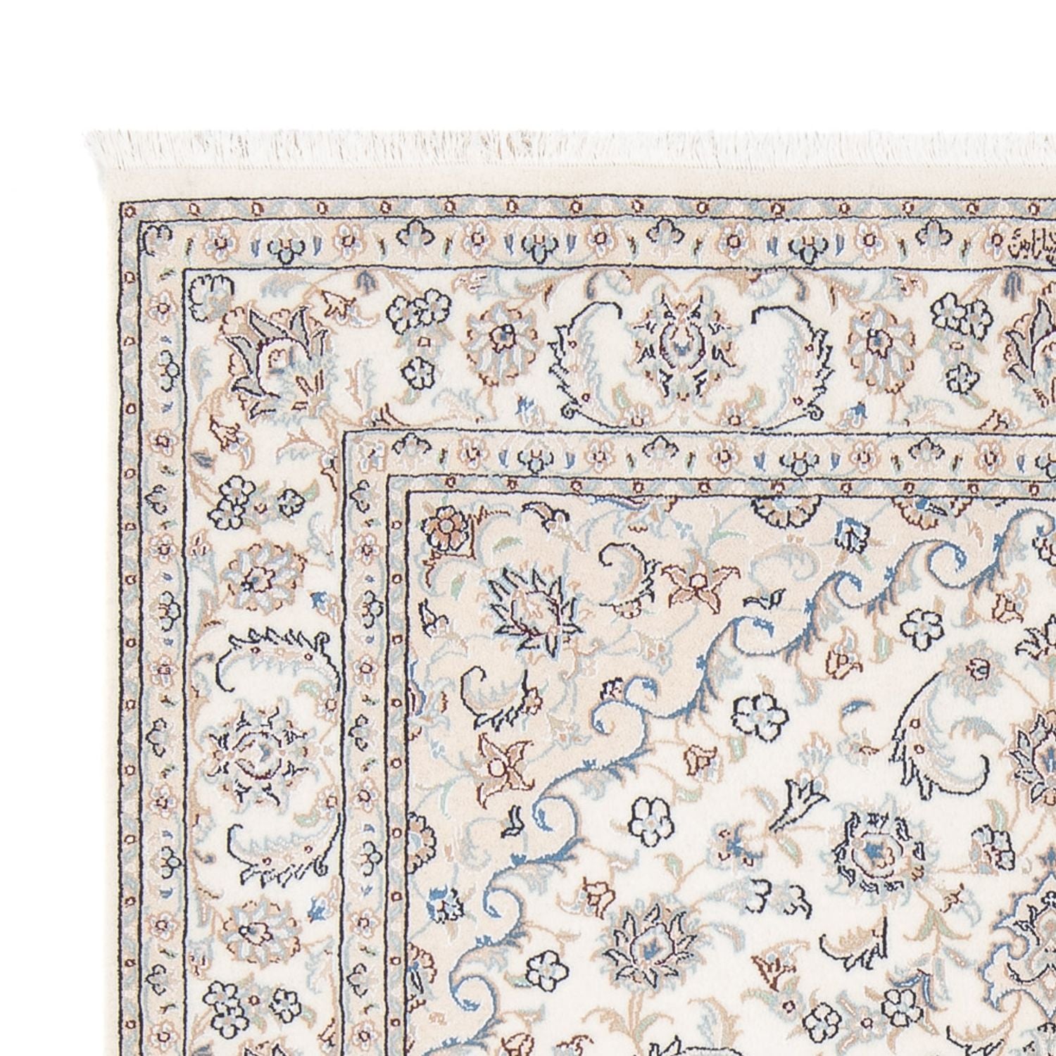 Tapis persan - Nain - Premium - 202 x 150 cm - crème