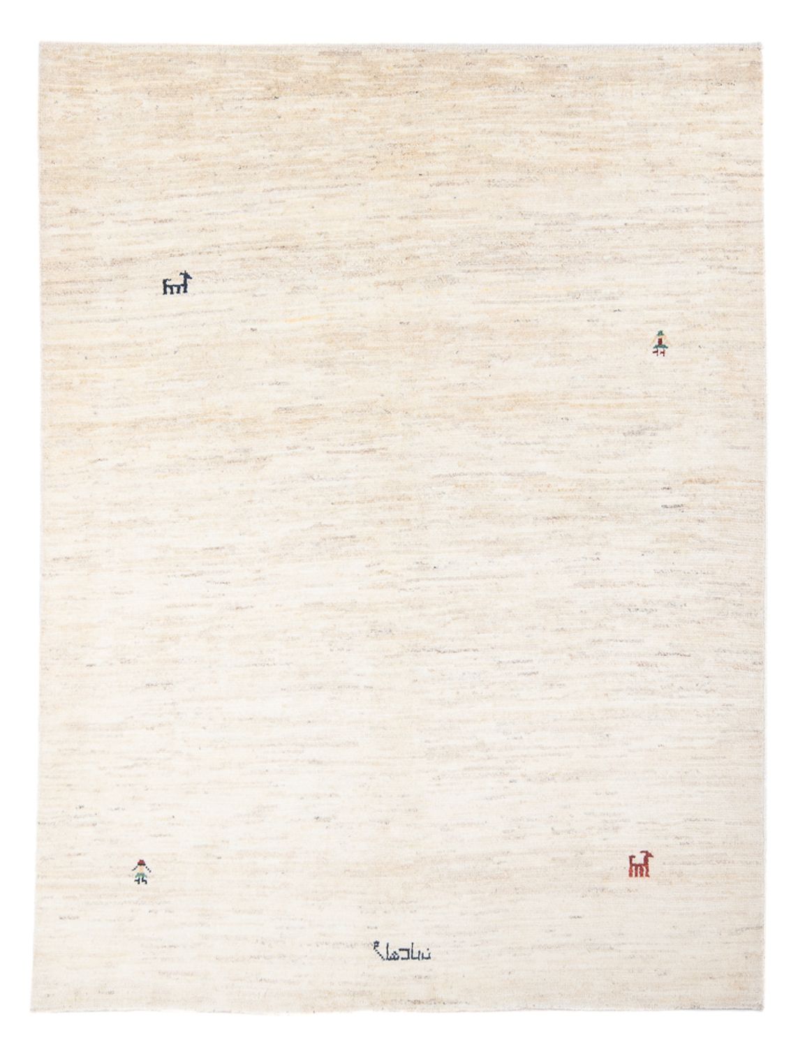 Tapis Gabbeh - Persan - 196 x 149 cm - beige