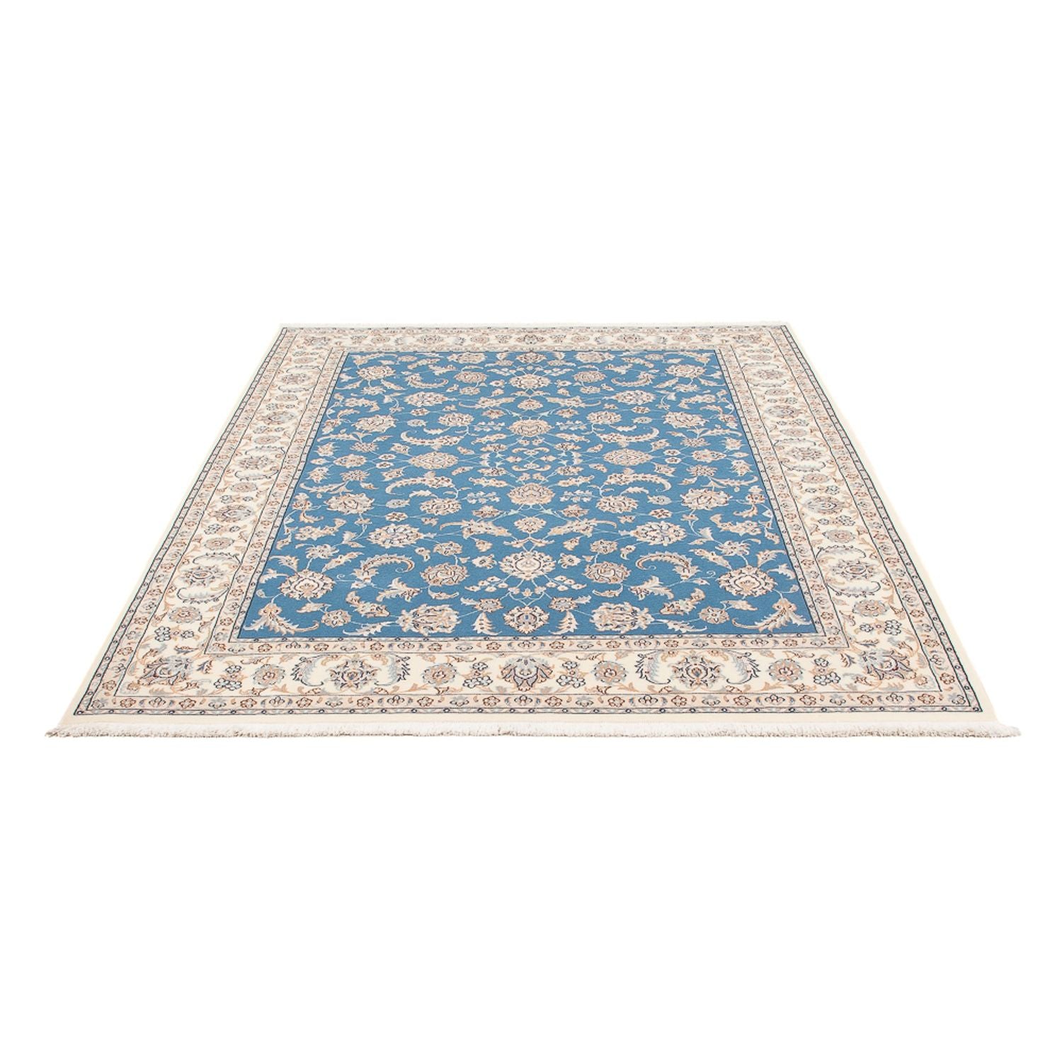 Tapis persan - Nain - Premium - 202 x 150 cm - bleu
