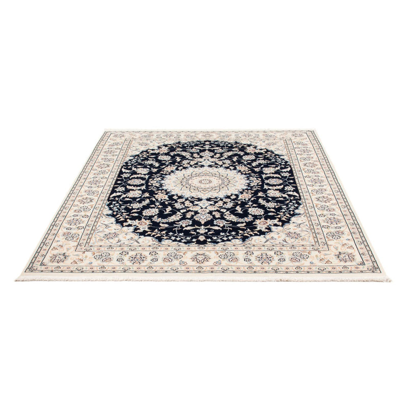 Tapis persan - Nain - Premium - 195 x 150 cm - bleu foncé