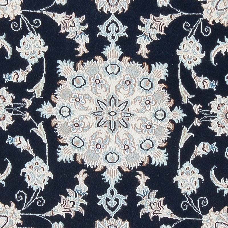 Tapis de couloir Tapis persan - Nain - Premium - 297 x 82 cm - bleu foncé
