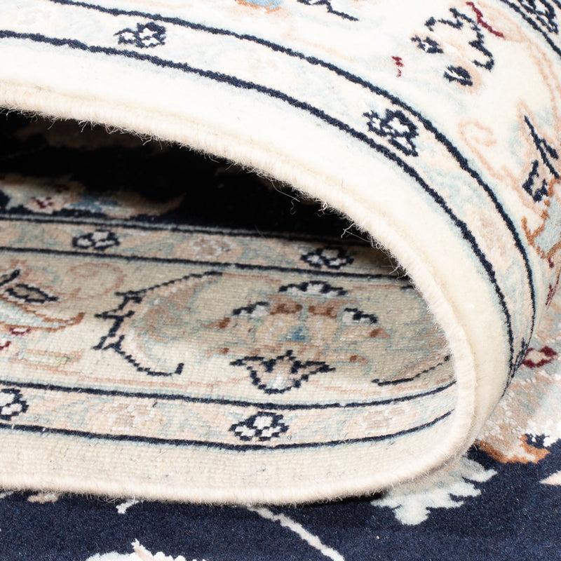 Tapis de couloir Tapis persan - Nain - Premium - 297 x 82 cm - bleu foncé