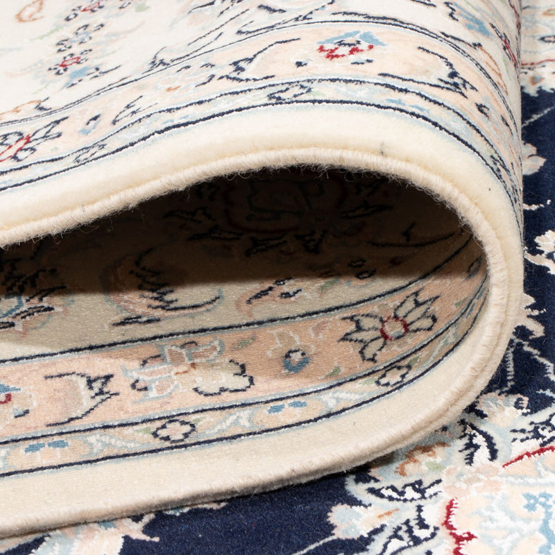 Tapis persan - Nain - Premium - 342 x 248 cm - bleu foncé