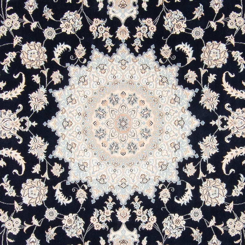 Tapis persan - Nain - 278 x 223 cm - bleu foncé