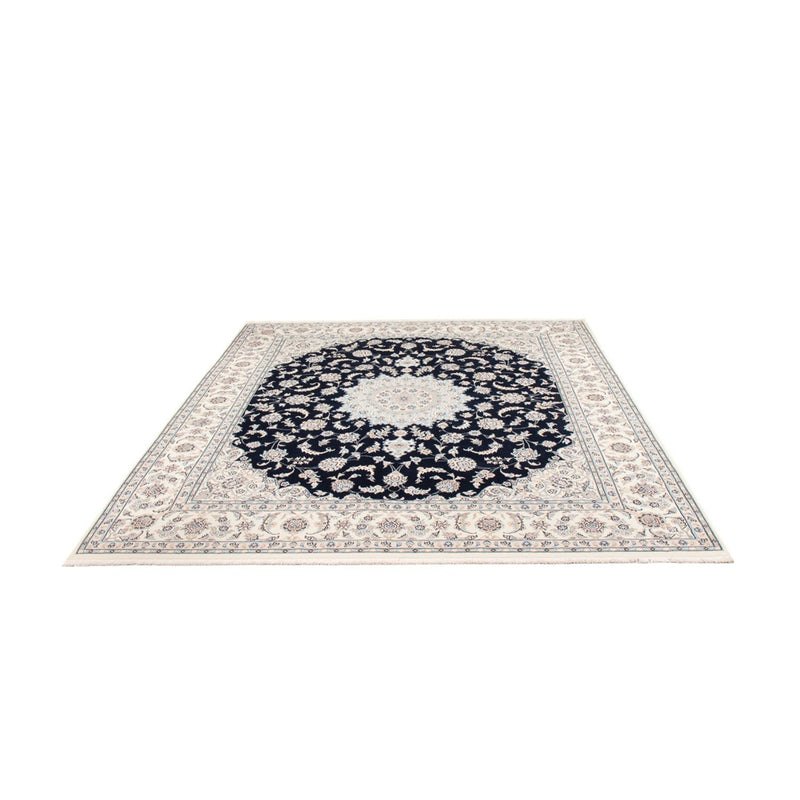Tapis persan - Nain - 278 x 223 cm - bleu foncé