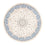 Tapis persan - Nain ronde  - 197 x 196 cm - crème