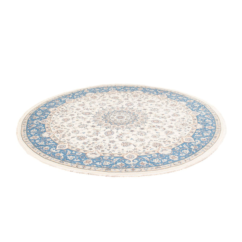 Tapis persan - Nain ronde  - 197 x 196 cm - crème