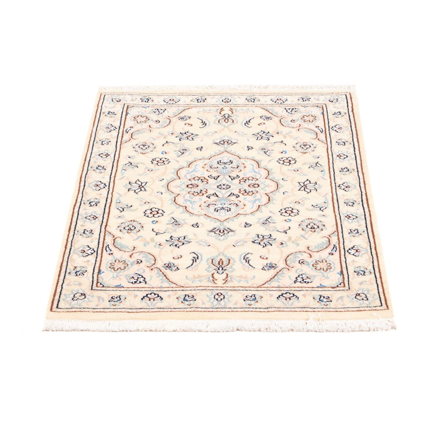 Tapis persan - Nain - 90 x 60 cm - beige