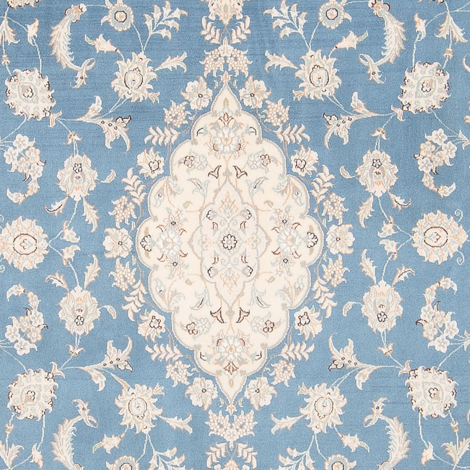Tapis persan - Nain - 251 x 168 cm - bleu