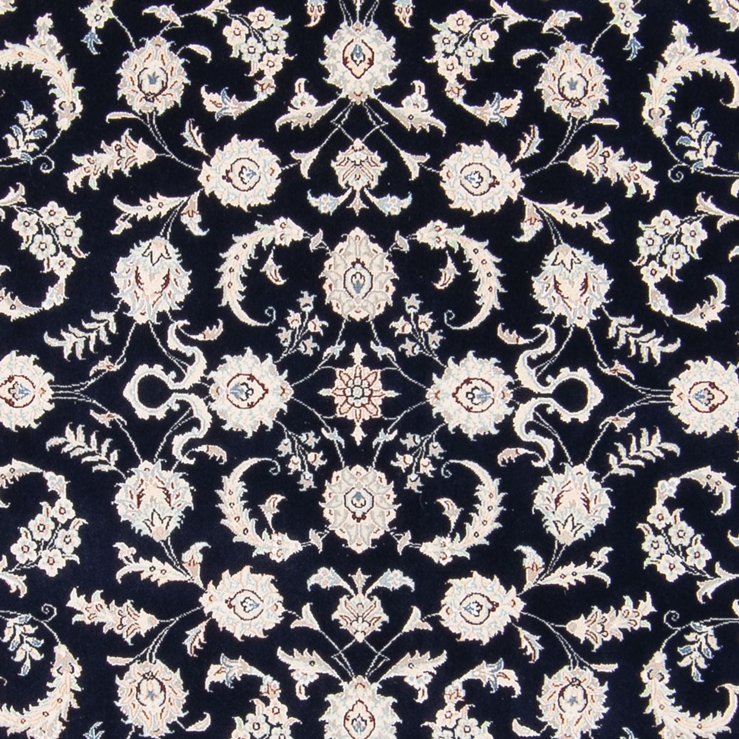 Tapis persan - Nain - 235 x 171 cm - bleu foncé