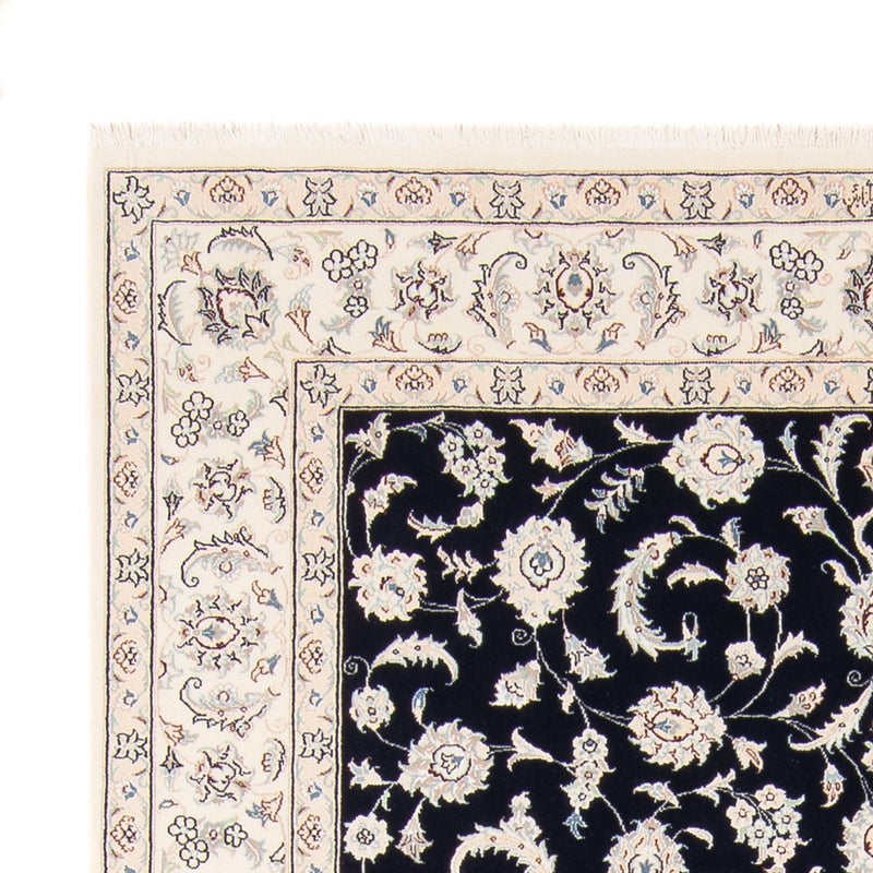 Tapis persan - Nain - 235 x 171 cm - bleu foncé